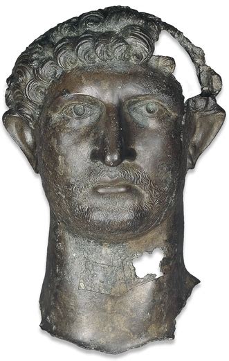 Bronze Head Of Hadrian C 122 Ce Center For Online Judaic Studies