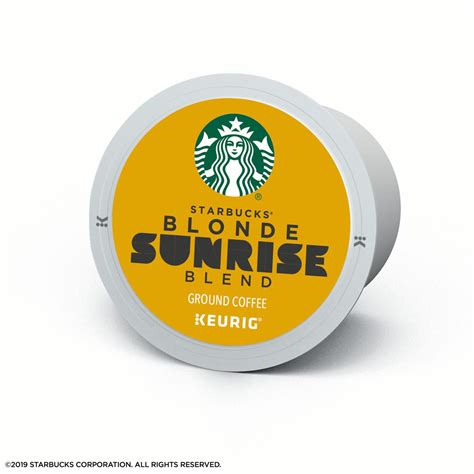 Starbucks Blonde Sunrise Blend K Cup Coffee Pods For Keurig Brewers 1