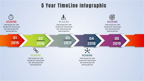 10powerpoint 5 Year Timeline Infographic Powerup With Powerpoint