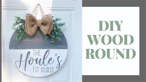 Diy Wood Round Diy Wood Door Hanger Wood Signs For Beginners