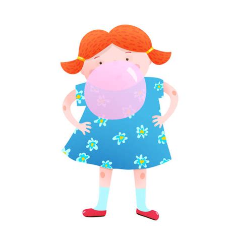 230 Girl Bubble Gum Stock Illustrations Royalty Free Vector Graphics
