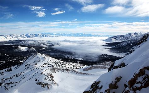 Nature Snow Landscape Clouds Cold Tundra Mountains 1920x1200