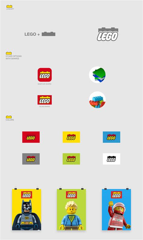 Re Design Lego Logo On Behance Lego Logos Design
