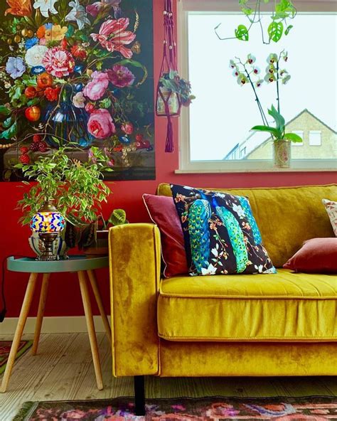 Choosing the best sofa style for your space. KIM BAETEN - SCHOUTEN on Instagram: "Throwback😁💛 —————————- Our yellow velvet sofa!" | Living ...
