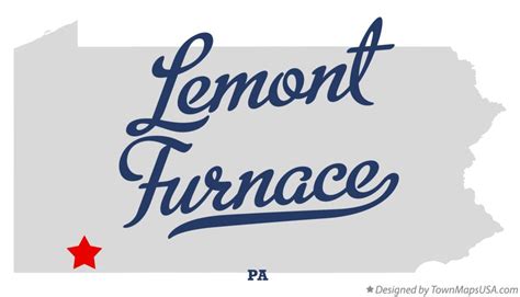 Map Of Lemont Furnace Pa Pennsylvania