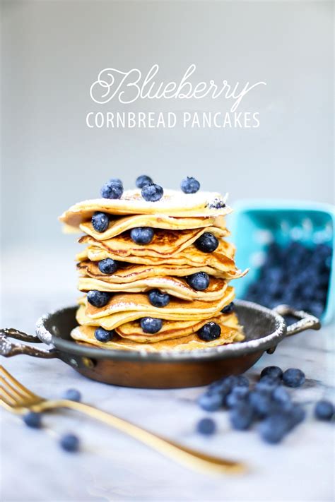 Blueberry Cornbread Pancakes - The Whisking Kitchen | Blueberry ...