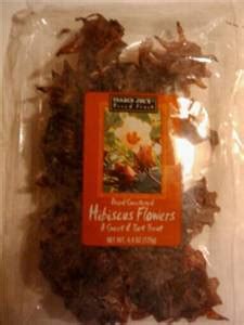 Size:4 ounce (pack of 1) dried sweetened hibiscus flowers snack by trader joe's. Trader Joe's Dried Hibiscus Flowers - Photo