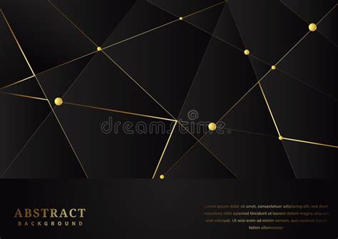 Abstract Black Luxury Premium Background With Luxury Triangles Pattern