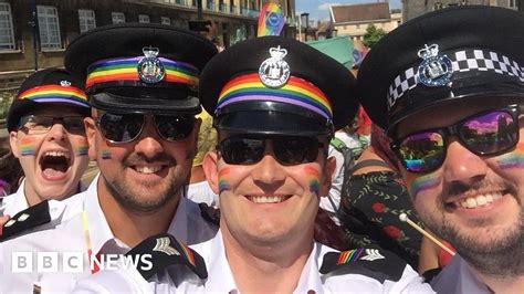 Norwich Pride The Lgbtq Police Officers In The Rainbow March