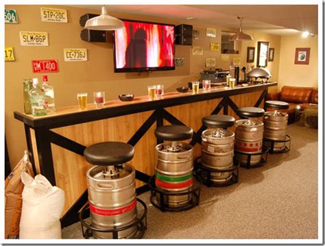 This Man Cave Bar Has The Best Stools 50 Awesome Man Caves Pinte