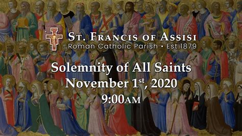 Solemnity Of All Saints November 1st 2020 Youtube