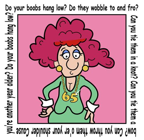 Humor Birthday Boobs Hang Low Womens Digital Art By Julie Pace Hoff