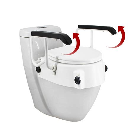 Buy IdeaEuropa Adjustable Toilet Seat Riser With Lift Handles Adjustable Heights Raised