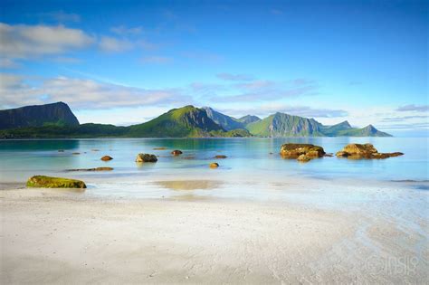 Haukland Beach Archipelago In The County Of Nordland Norway Within