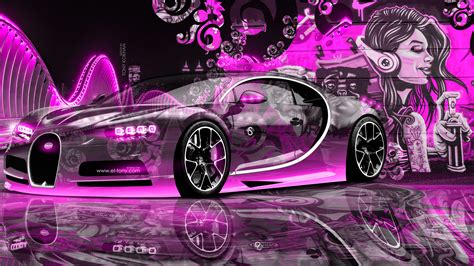 1920 x 1080 jpeg 160 кб. Bugatti Chiron Super Crystal City Graffiti Girl Street Car ...