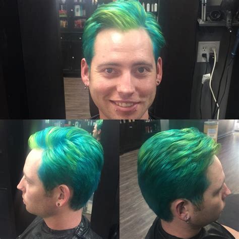 Neon Blue And Neon Green Hair Neon Green Hair Green Hair Neon Green