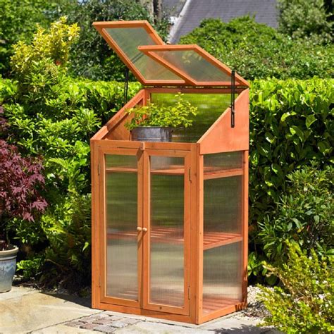 Ank Garden Wooden Mini Greenhouse Ideal For Seed Propagation And For