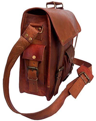 Handmadecraft Leather Unisex Real Leather Messenger Bag For Laptop Briefcase Satchel