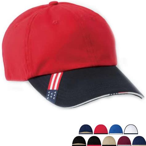 100 Brushed Cotton Twill Sandwich Cap With 6 Panels Unstructured Two