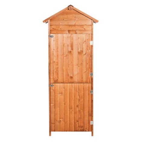 Wooden Shed Utility Timber Garden Storage Tool Cabinet Lockable Door