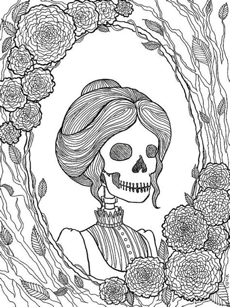 Pretty Dreadful Coloring Pages Halloween Coloring Book Creepy Art