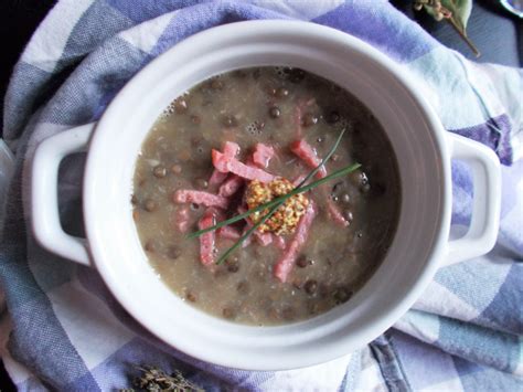Soupe de lentilles à la Dijonnaise