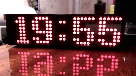 Digital Clock Dot Matrix 8x8 Max7219 Controlled By Arduino Jam Digital