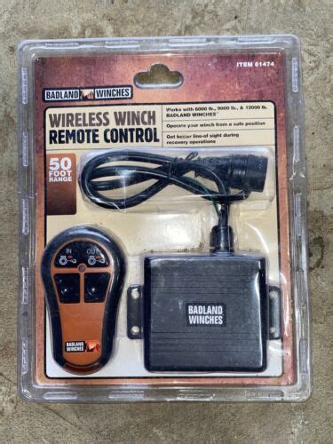 Wireless Winch Remote Control New Badland Winches 50 Range 61474 Ebay