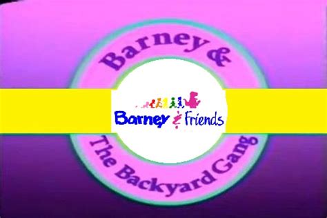 Image Barney Custom Logo 1992 1993 Logo Rainbow Barney And The