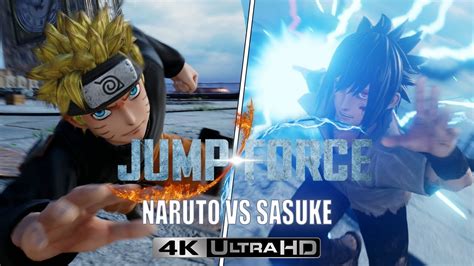 Jump Force Naruto Vs Sasuke『4k 60 Fps』 Youtube
