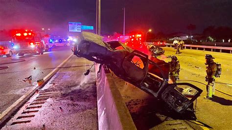 Palmetto Expressway Reopens After Fiery Morning Car Crash Nbc 6 South