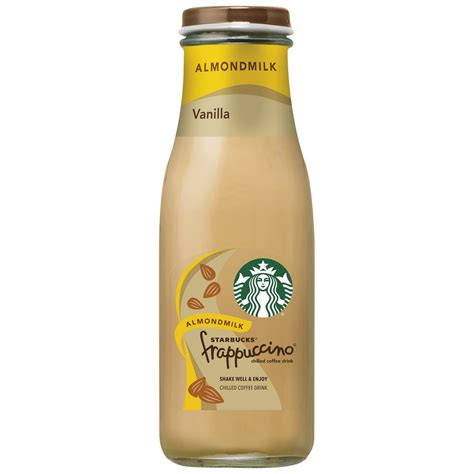 Starbucks Frappuccino Almond Milk Vanilla 137 Oz Glass Bottle