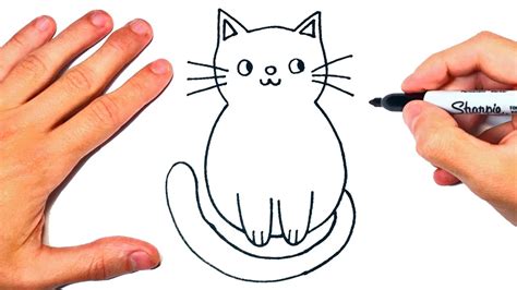 How To Draw A Cat Very Easy Cat Drawing