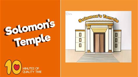 Solomons Temple 3d Bible Craft Youtube