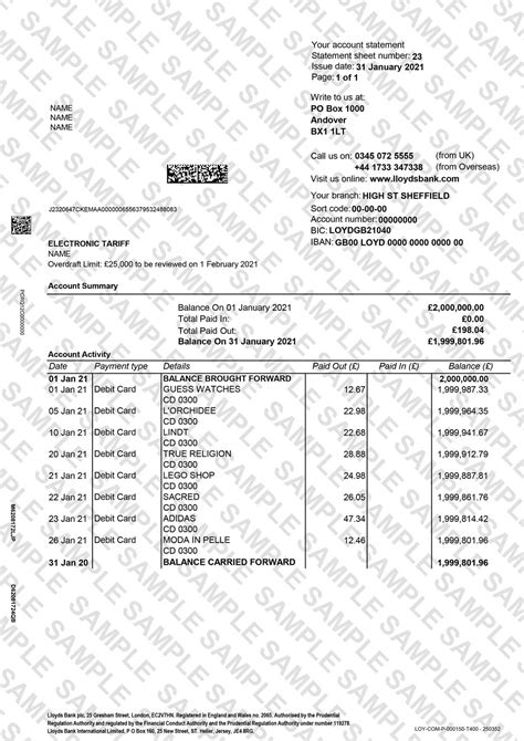 If you have a uk registered business, uk finance have a handy guide to opening a business bank to offer a business or personal account in the uk, banks must take certain steps to check the. Bank Statements Prices & Samples