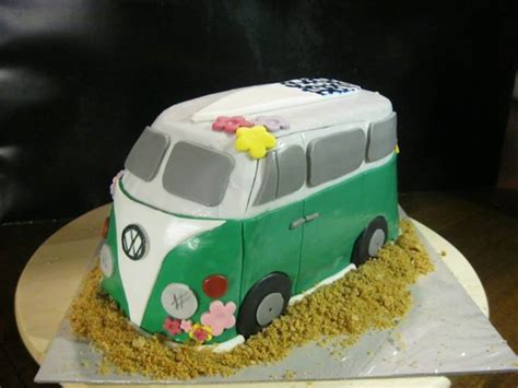 Backpulver enthält neben natron auch säuren wie phosphat und weinstein, sowie stärke. VW-Bus Torte | Geburtstag, Torten, Geburt