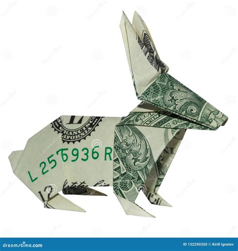 Origami Rabbit From Dollar Bill