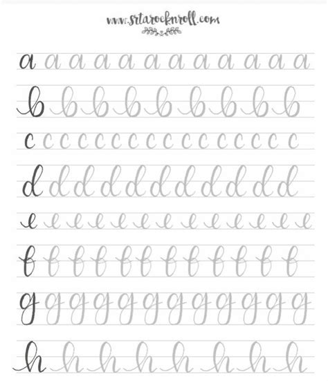 Uppercase Alphabet Brush Lettering Worksheets Printables Tanya S Two