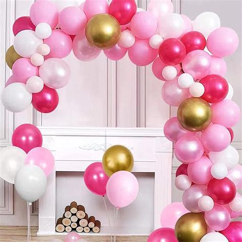 Buy Balloon Arch Kit 104pcs Hot Pink Balloon Garland Arch Kit With