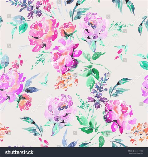 7,437 free images of watercolor. Abstract Watercolor Floral Seamless Pattern La Stock ...