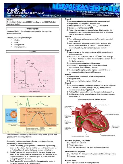 Basic Ecg And Arrhythmia Final Pdf Heart Valve Electrocardiography