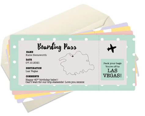Personalised Boarding Cards Boarding Passes My XXX Hot Girl