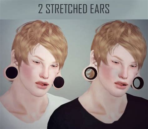 Awesomesims In 2020 Sims 4 Piercings Stretched Ears Ear