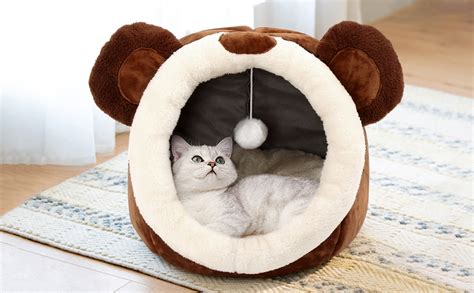 Lcybem Cat Beds For Indoor Cats Cat Bed Cave With