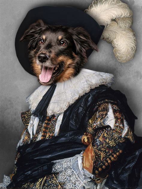 Custom pet portraits | The Laughing Cavalier | Animal portraits art, Pet portraits, Dog portraits