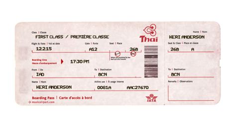We have so many planes that you can choose of. fake-plane-ticket-template-music-airport - Heels First Travel