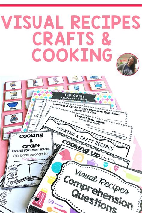 Cooking And Craft Visual Recipe Book In 2020 Spring Speech Therapy