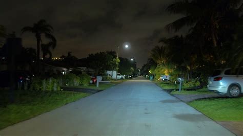 Neighborhood At Night