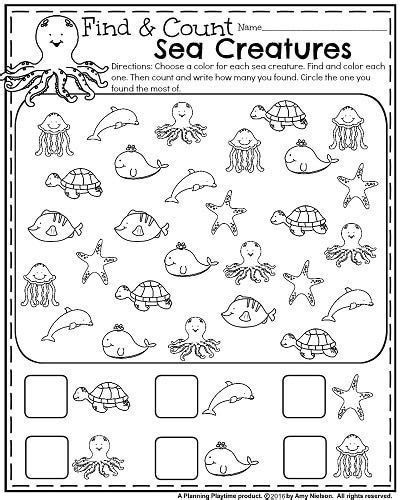 summer kindergarten worksheets planning playtime