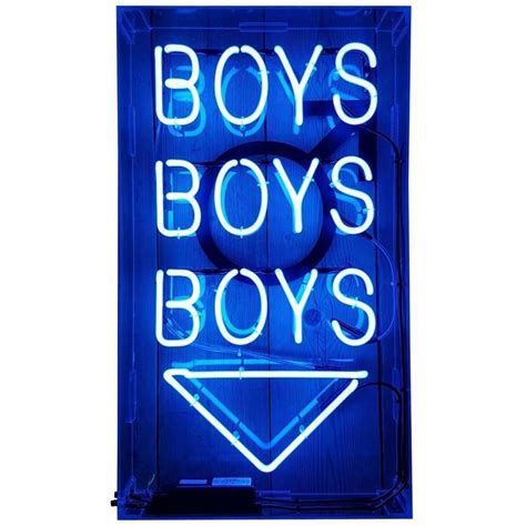 Boys Boys Boys Neon Sign From A Unique Collection Of Antique And